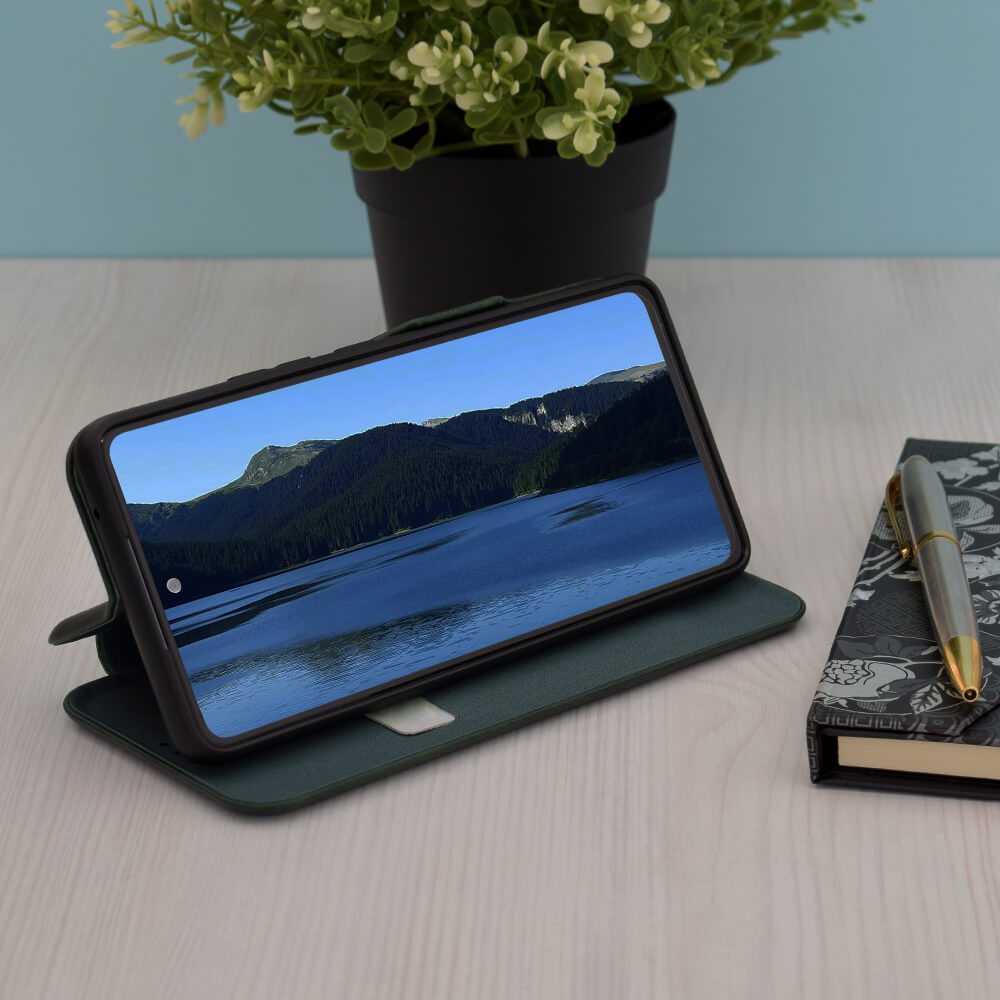 Techsuit Samsung Galaxy A54 5G Safe Flip Stand Θήκη Βιβλίο - Green