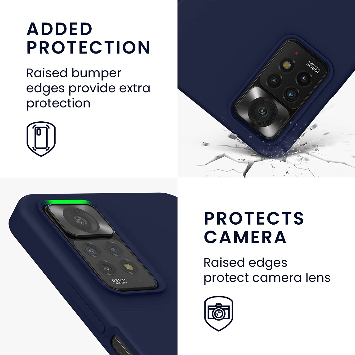 KW Xiaomi Redmi Note 11 Pro / Note 11 Pro 5G Θήκη Σιλικόνης Rubberized TPU - Deep Ocean - 57373.182