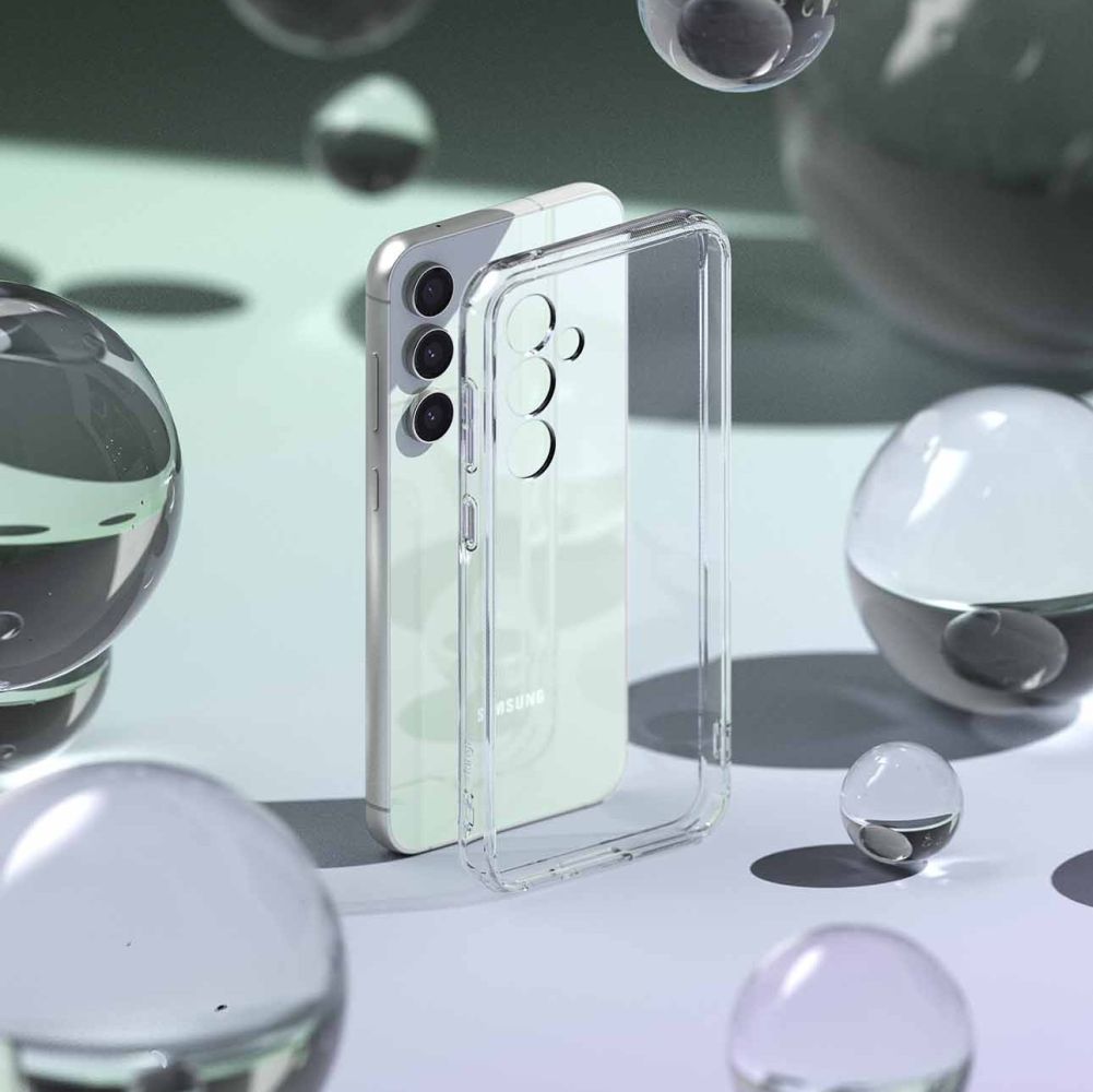 Ringke Samsung Galaxy S23 FE Fusion Σκληρή Θήκη με Πλαίσιο Σιλικόνης - Διάφανη