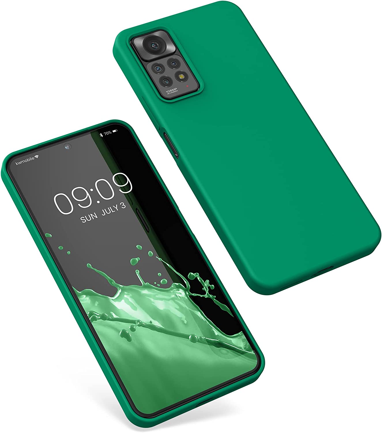 KW Xiaomi Redmi Note 11 Pro / Note 11 Pro 5G Θήκη Σιλικόνης Rubberized TPU - Emerald Green - 57373.142