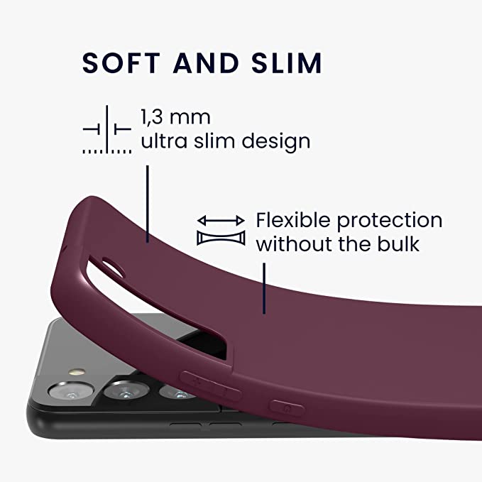 KW Samsung Galaxy S22 Θήκη Σιλικόνης TPU - Bordeaux Purple - 56758.187