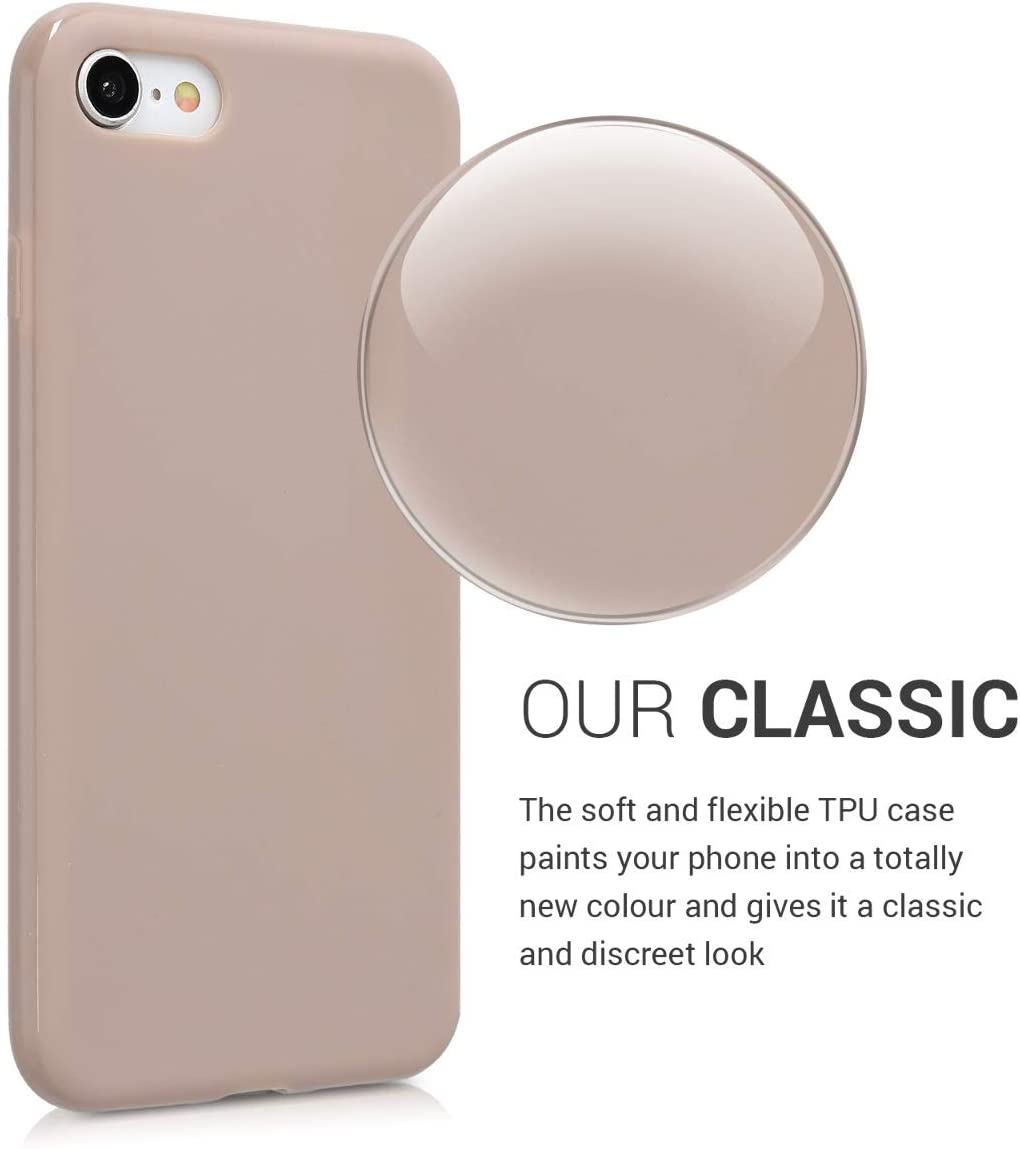KW iPhone SE 2022 / SE 2020 / 7 / 8 Θήκη Σιλικόνης TPU - Cream Matte - 39458.125