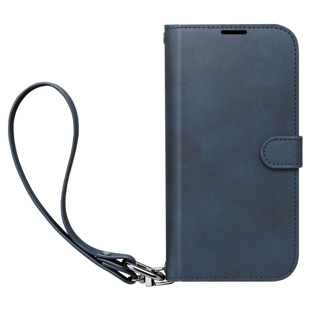 Spigen iPhone 15 Pro Max Wallet S Pro Θήκη Πορτοφόλι Stand από Δερματίνη - Navy
