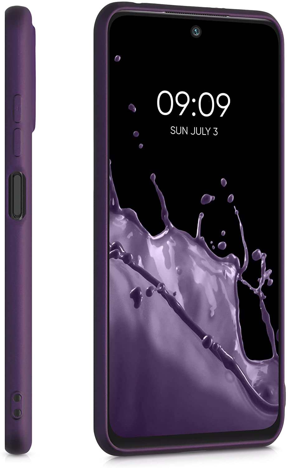 KW Xiaomi Redmi Note 10 5G / Poco M3 Pro 5G Θήκη Σιλικόνης TPU - Metallic Blackberry - 54949.115