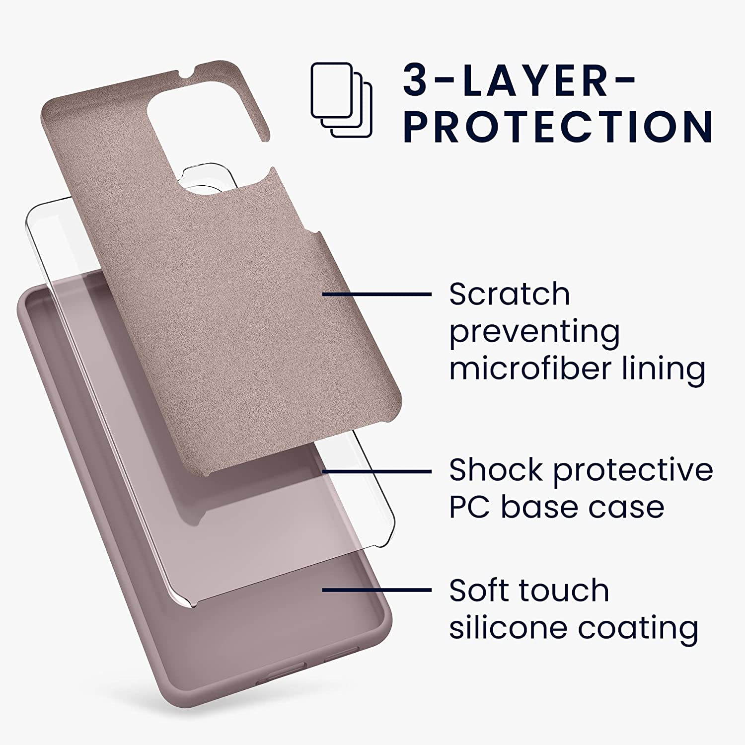 KW Samsung Galaxy A53 5G Θήκη Σιλικόνης Rubber TPU - Purple Cloud - 57835.192