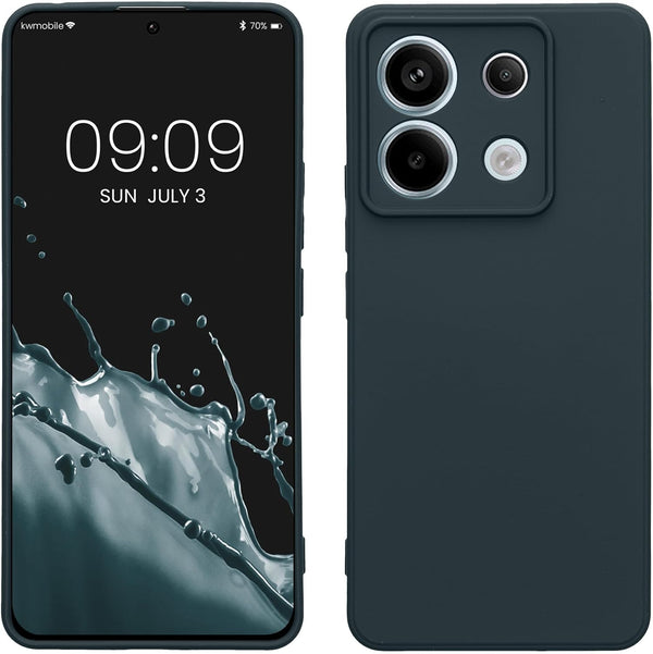 KW Xiaomi Redmi Note 13 Pro 5G / Poco X6 5G Λεπτή Θήκη Σιλικόνης Rubberized TPU - Dark Slate