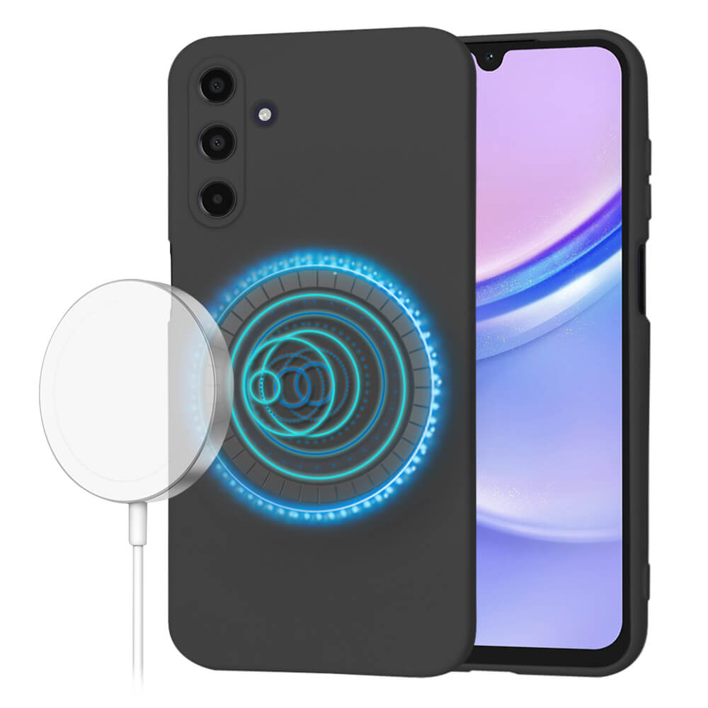 Techsuit Samsung Galaxy A15 4G / A15 5G SoftFlex MagSafe Θήκη Σιλικόνης - Black