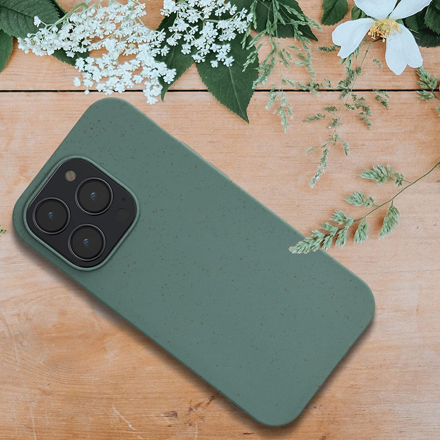 Kalibri iPhone 14 Pro Θήκη Σιλικόνης TPU με Ανακυκλώσιμο και Βιοδιασπώμενο Υλικό - Forest Green - 59219.166