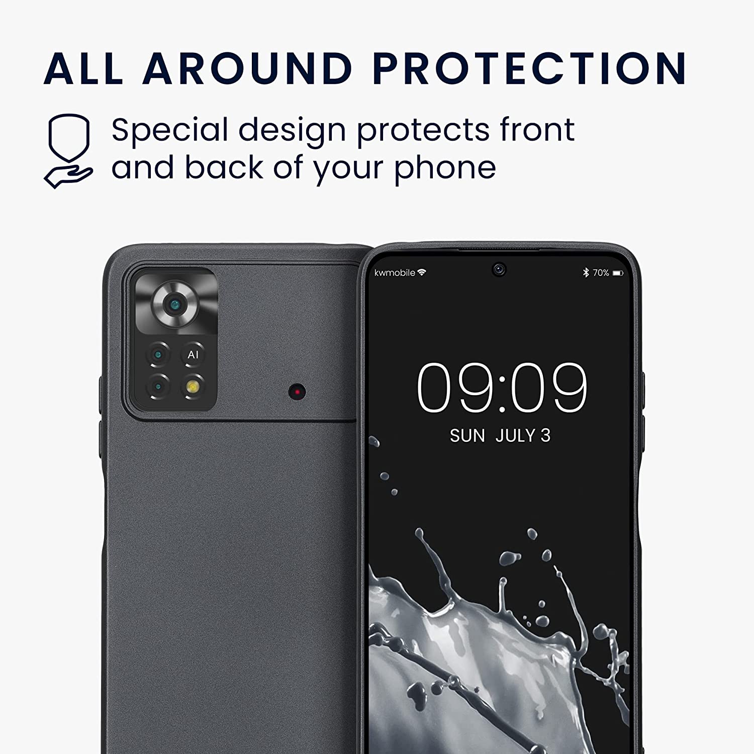 KW Xiaomi Poco X4 Pro 5G Θήκη Σιλικόνης TPU - Metallic Grey - 57984.232