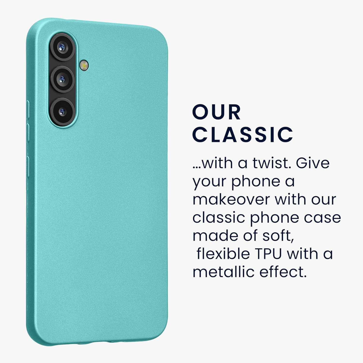 KW Samsung Galaxy A54 5G Θήκη Σιλικόνης TPU - Metallic Mint Green - 60797.231