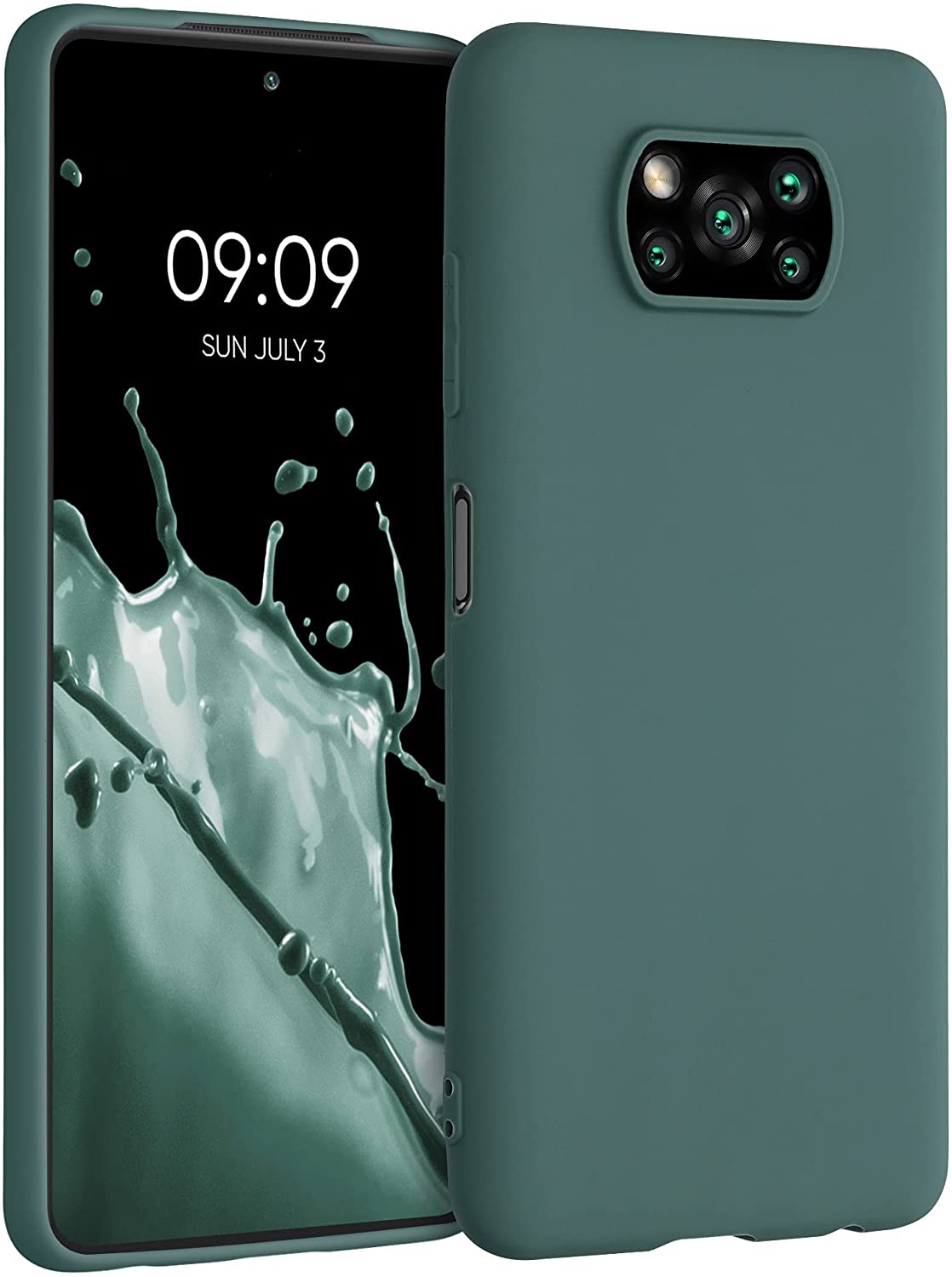 KW Xiaomi Poco X3 NFC / Poco X3 Pro Θήκη Σιλικόνης TPU - Blue Green - 53482.171