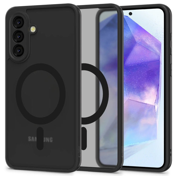 Tech - Protect Samsung Galaxy A56 5G MagMat Σκληρή Θήκη με Πλαίσιο Σιλικόνης και MagSafe - Matte Black