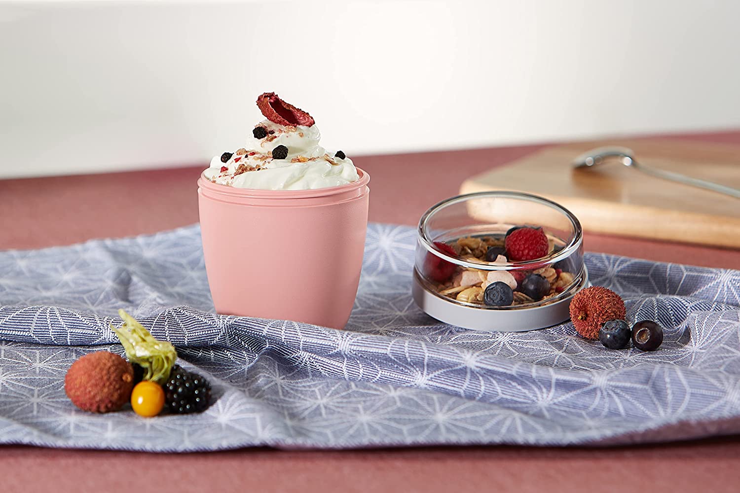 Mepal Lunch Pot Ellipse Mini - Δοχείο Φαγητού - BPA Free - 300ml - 120ml - Nordic Pink