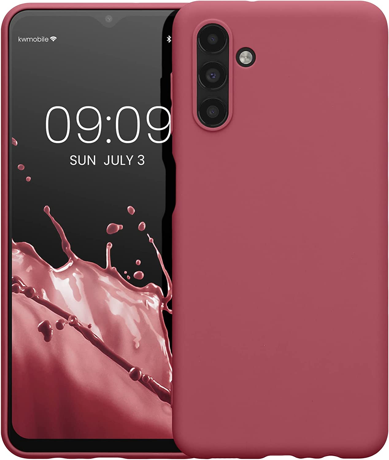 KW Samsung Galaxy A13 5G Θήκη Σιλικόνης TPU - Dark Rose - 58919.167