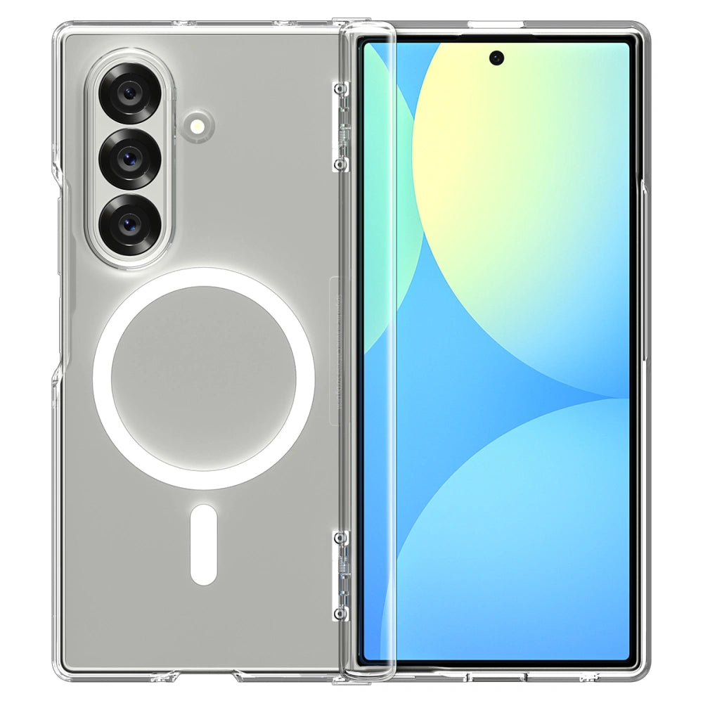 Spigen Samsung Galaxy Z Fold7 - Ultra Hybrid Pro Mag - Σκληρή Θήκη με Πλαίσιο Σιλικόνης με MagSafe - Clear / White