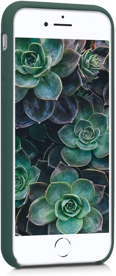 KW iPhone SE 2022 / SE 2020 / 7 / 8 Θήκη Σιλικόνης Rubber TPU - Moss Green - 40225.169