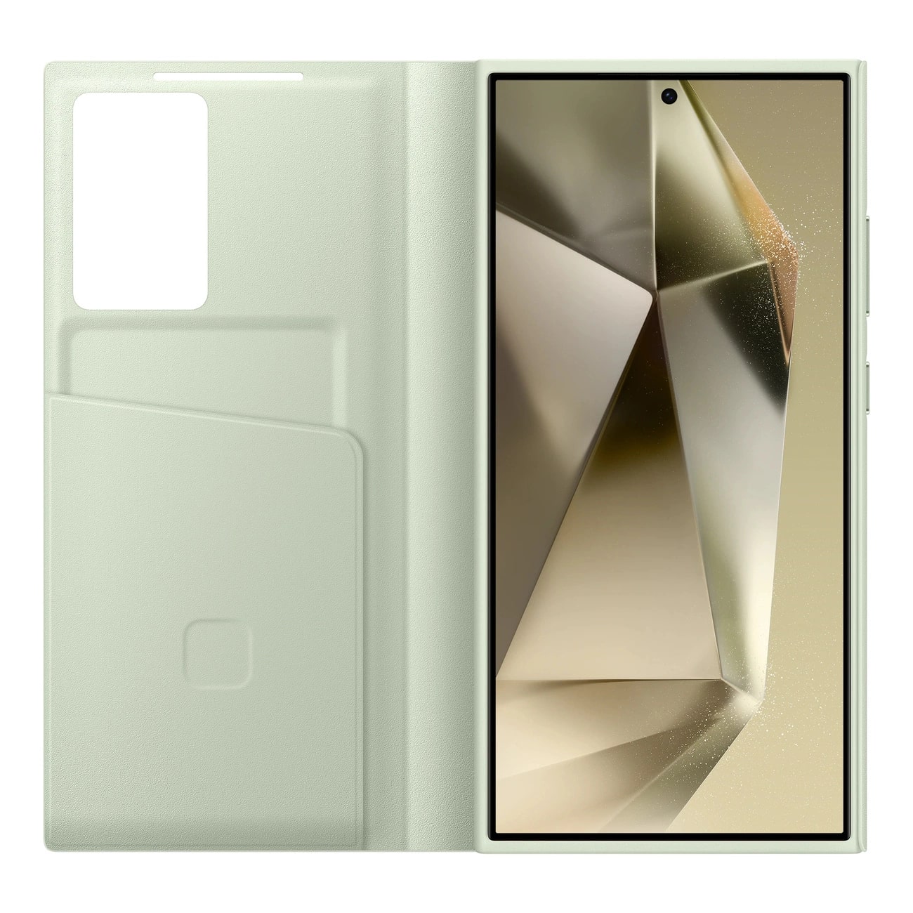 Samsung Smart View Wallet - Samsung Galaxy S24 Ultra Θήκη Πορτοφόλι - Light Green - EF-ZS928CGEGWW