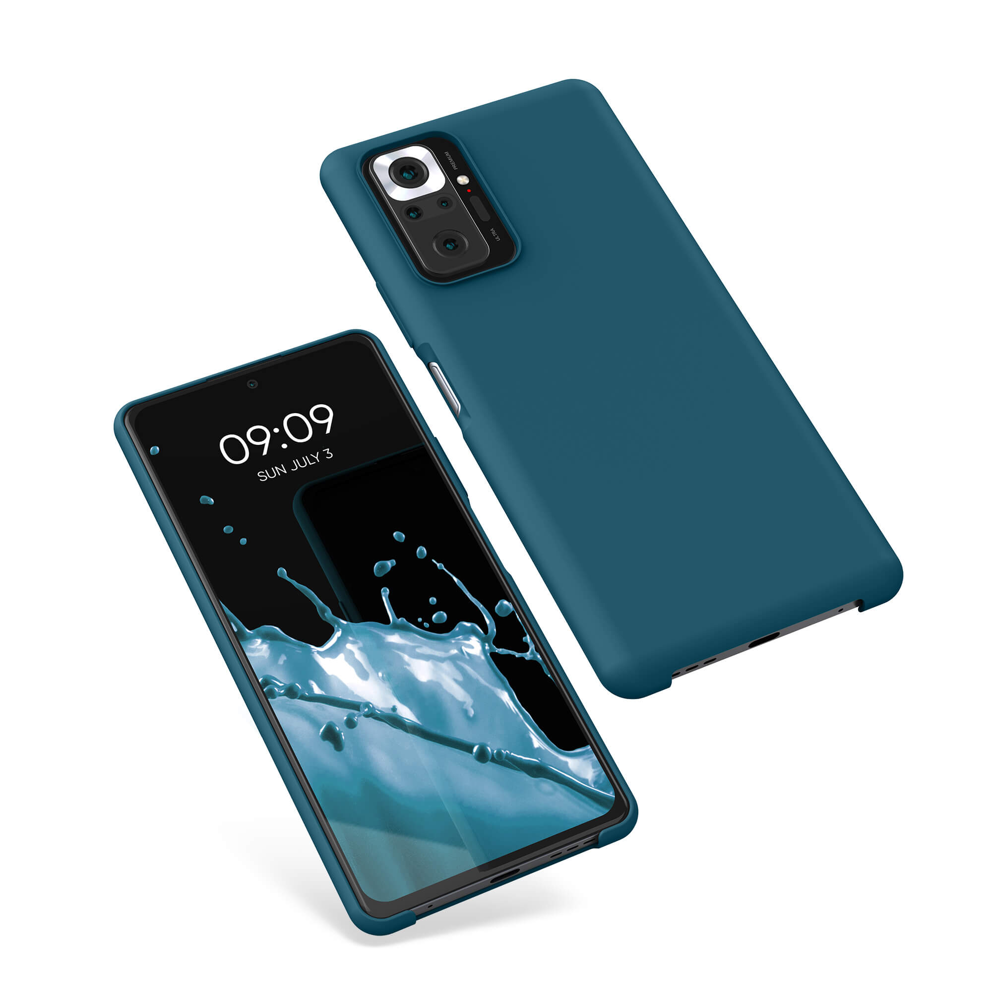 KW Xiaomi Redmi Note 10 Pro Θήκη Σιλικόνης Rubber TPU - Teal Matte - 54553.57