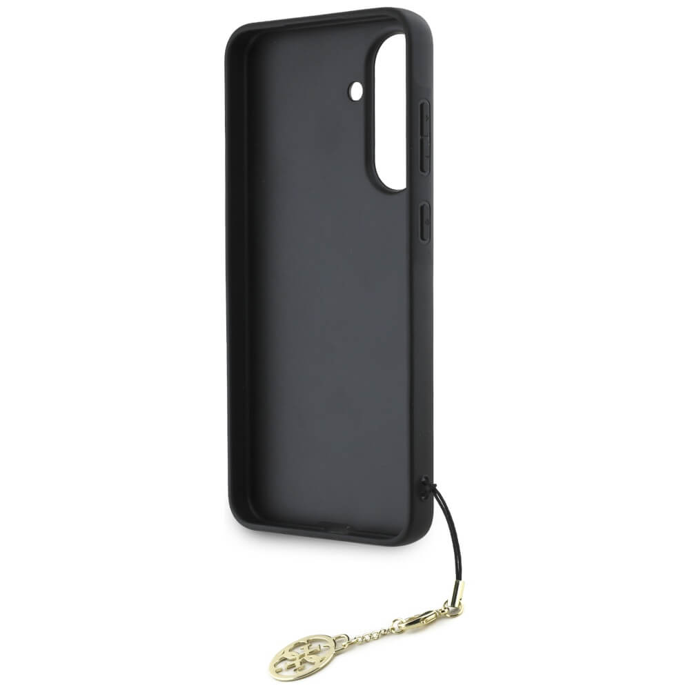 Guess Samsung Galaxy A36 5G - 4G Charms Collection - Θήκη με Επένδυση Συνθετικού Δέρματος - Brown - GUHCSA36GF4GBR