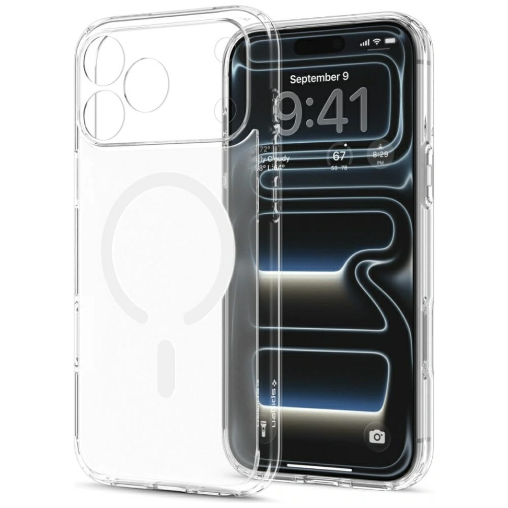 Spigen iPhone 18 Pro / iPhone 17 Pro - Σκληρή Θήκη με Πλαίσιο Σιλικόνης Και MagSafe - Ultra Hybrid Mag - Frost White