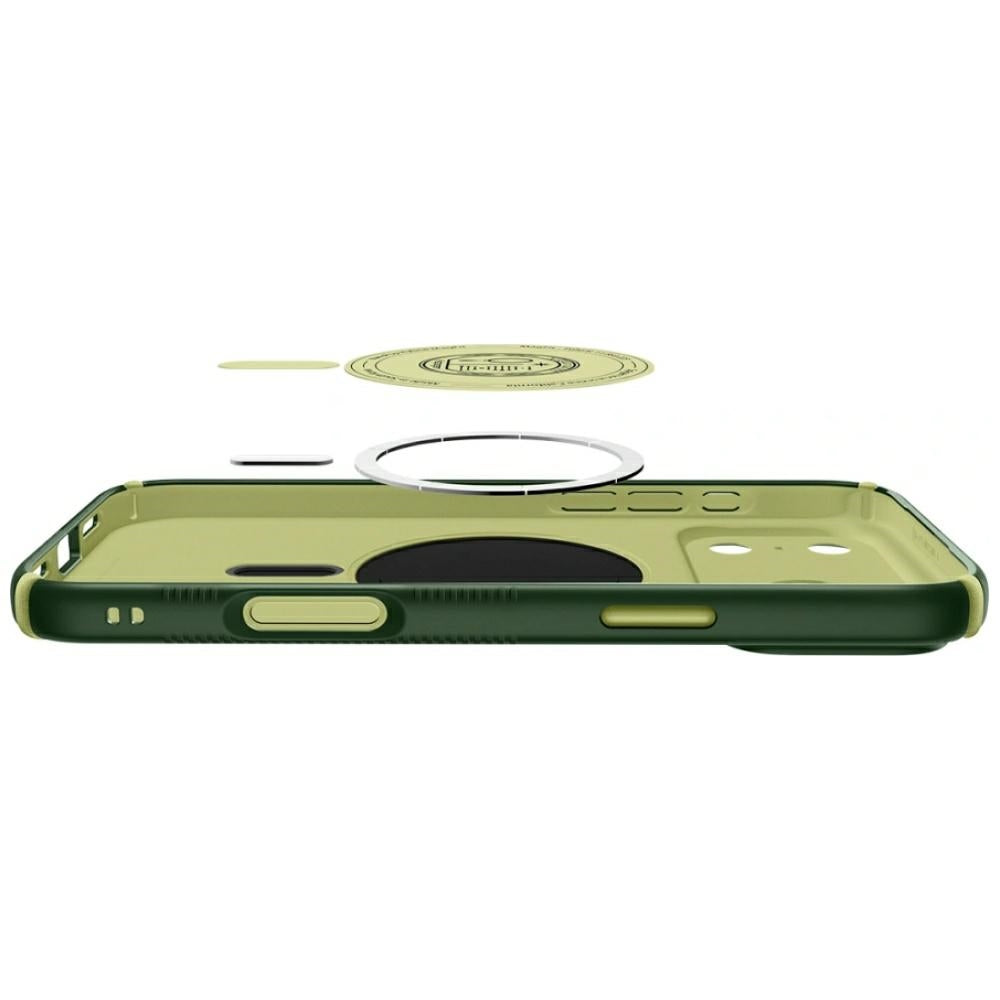 Spigen iPhone 18 Pro Max / iPhone 17 Pro Max - Σκληρή Θήκη με Πλαίσιο Σιλικόνης και MagSafe - Nano Pop Hybrid Mag - Avo Green