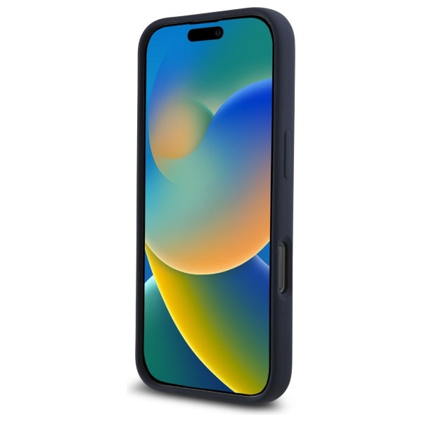 Red Bull iPhone 16 Pro Max - Silicone Vertical Logo - MagSafe Σκληρή Θήκη με Πλαίσιο Σιλικόνης - Navy - RBHMP16X24SIOLRV