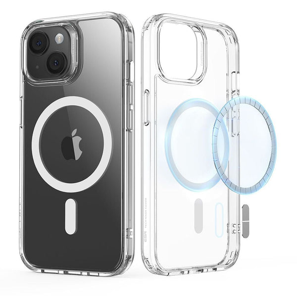 ESR iPhone 15 Plus Classic Hybrid Halolock Σκληρή Θήκη με Πλαίσιο Σιλικόνης και MagSafe - Διάφανη