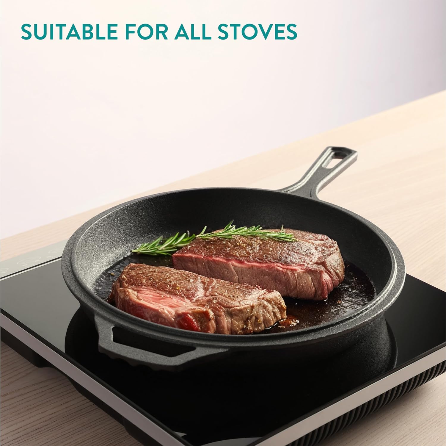 Navaris Μαντεμένιο Βαθύ Tηγάνι με Καπάκι / Τηγάνι - 3.4 L - Black - 61695.01