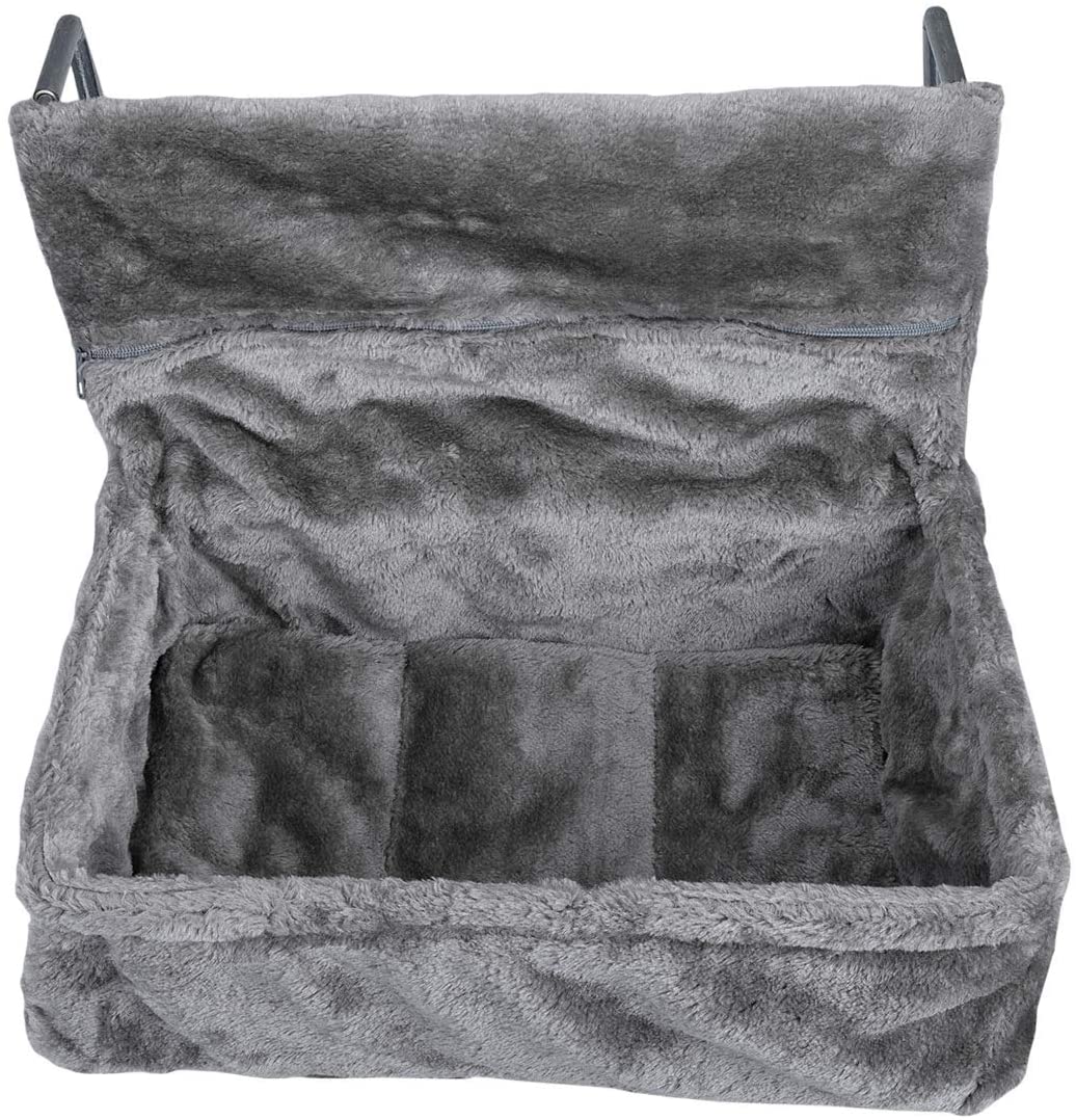 Navaris Γούνινη Αιώρα Καλοριφέρ για Γάτες - 40 x 30 x 15 cm - Grey - 48615.22