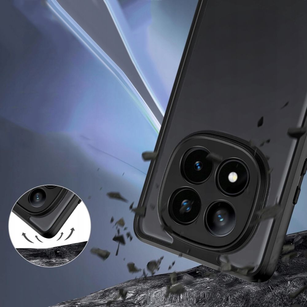 Tech-Protect Xiaomi Redmi Note 14 5G MagMat Σκληρή Θήκη με Πλαίσιο Σιλικόνης - Matte Black / Διάφανη