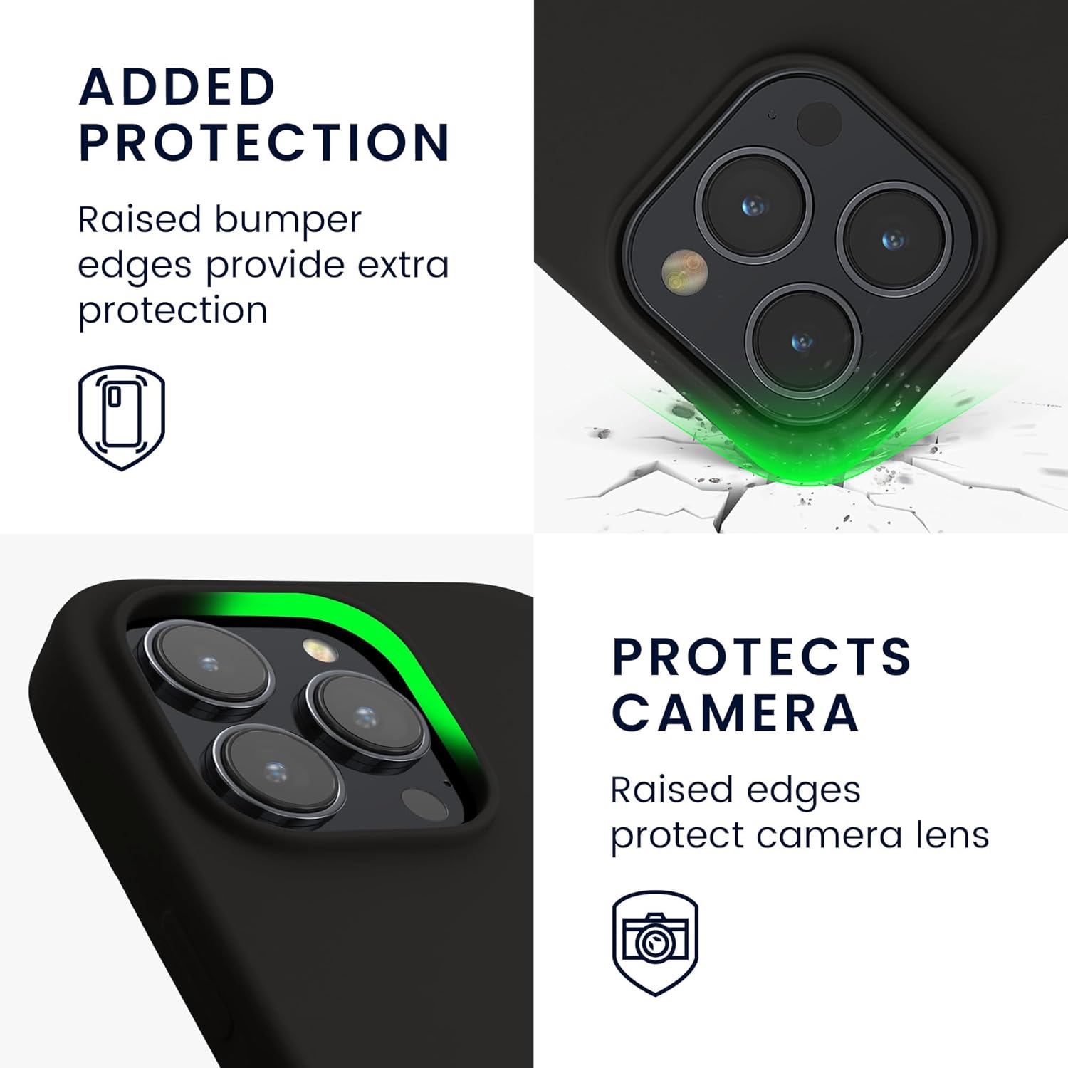 KW iPhone 15 Pro Θήκη Σιλικόνης Rubberized TPU - Matte Black