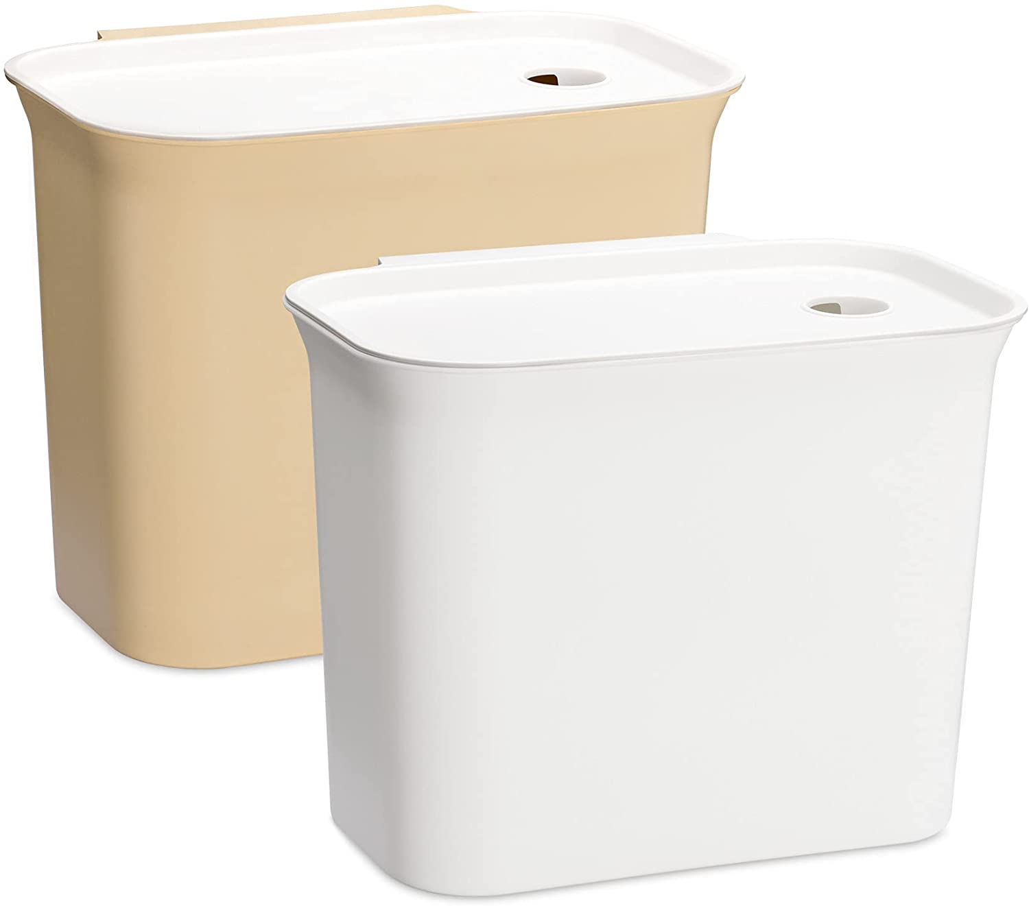 Navaris Σετ με 2 Κάδους Οργανικών Αποβλήτων - White - 53829.01.02