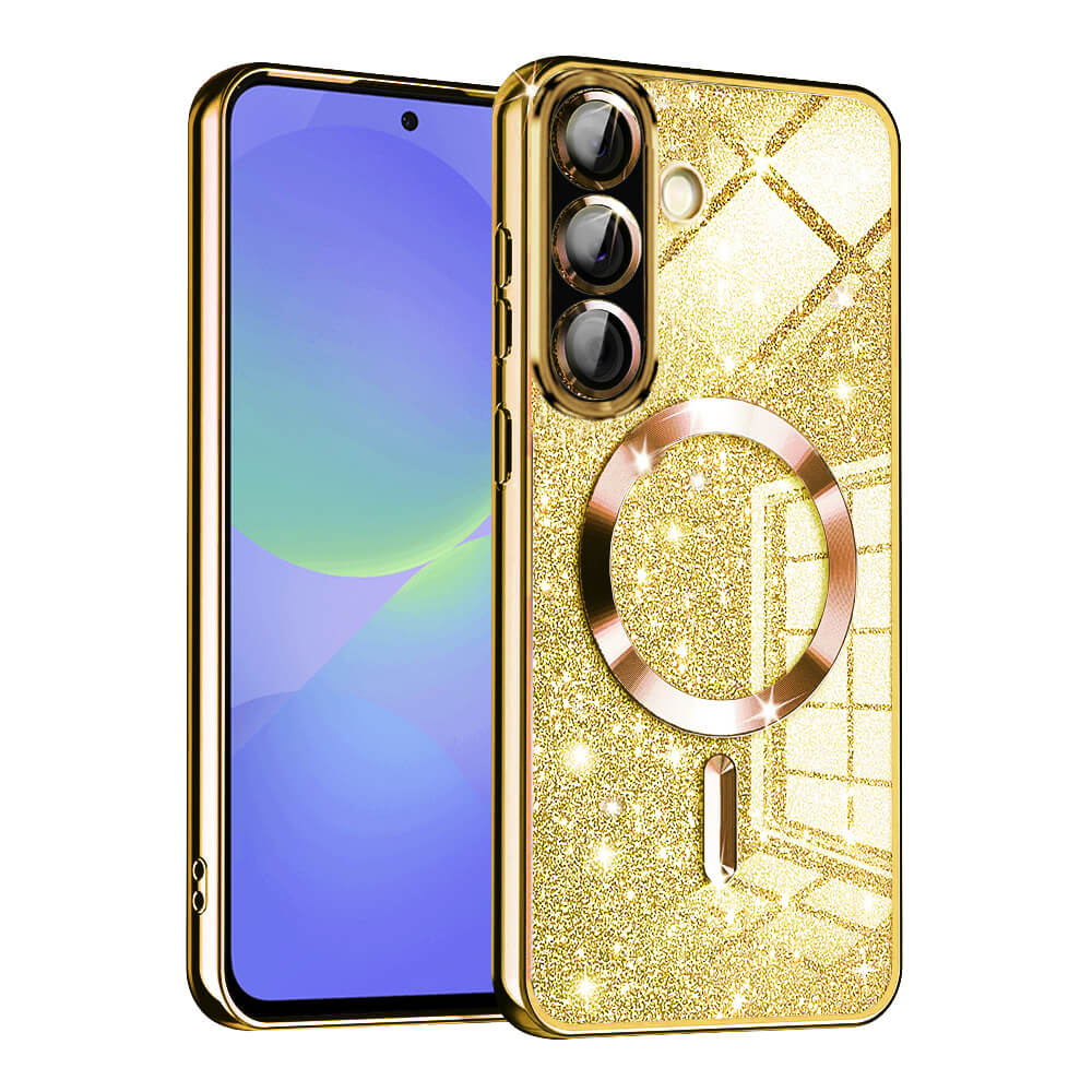 Techsuit Samsung Galaxy A36 5G / A56 5G - Luxury Glitter MagSafe - Θήκη Σιλικόνης - Gold