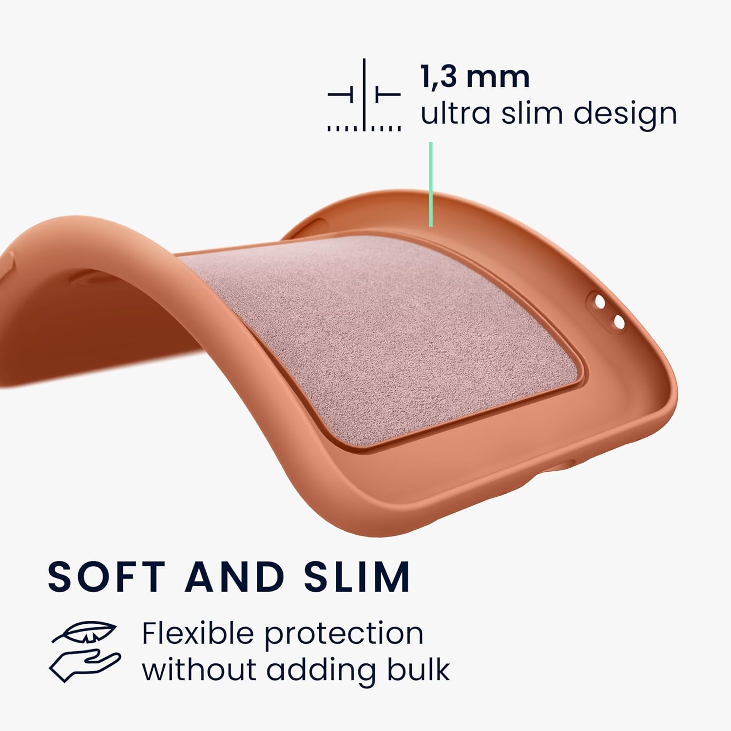 KW Samsung Galaxy S24 Θήκη Σιλικόνης TPU με Υποδοχή για Κάρτα - Grapefruit Pink