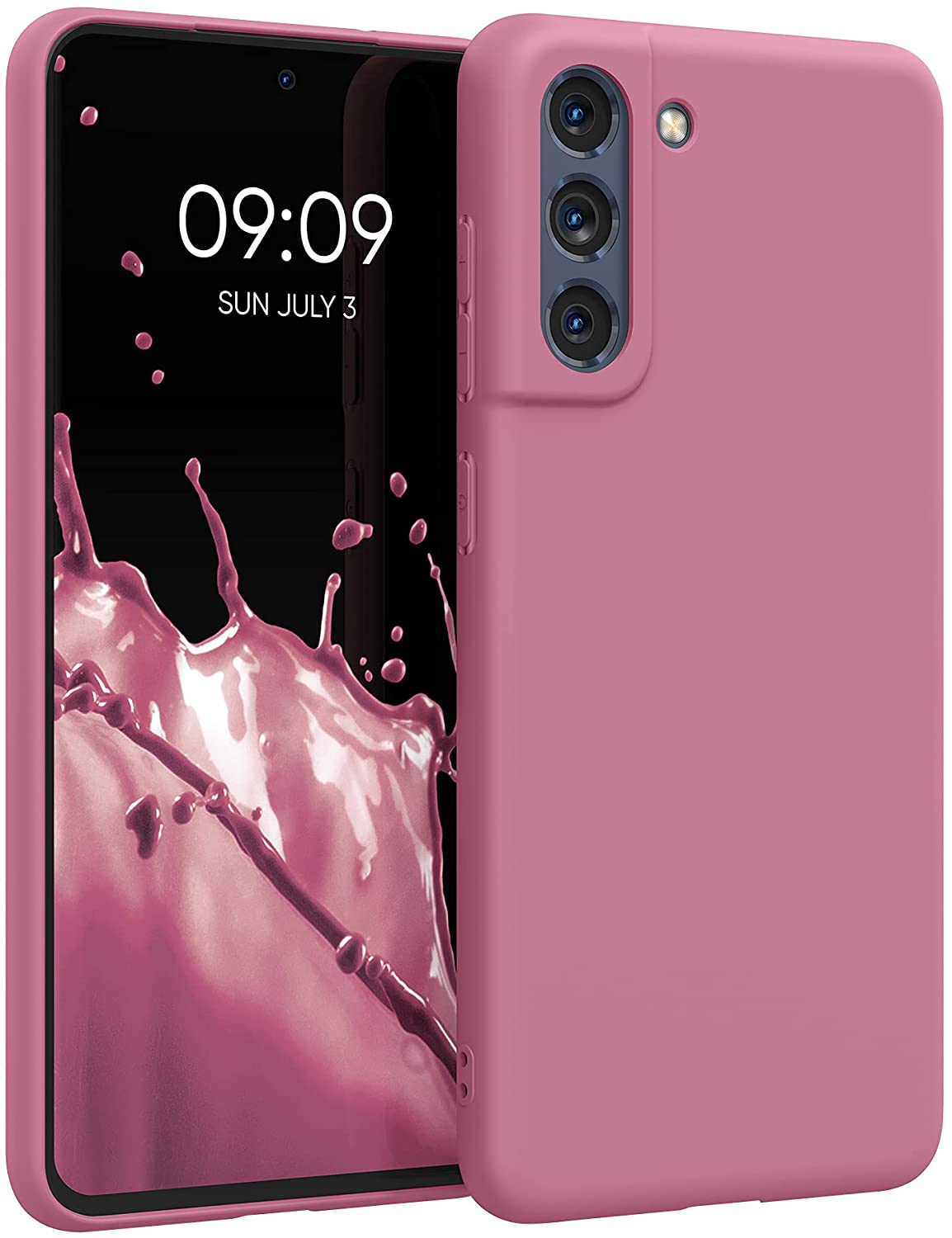 KW Samsung Galaxy S21 FE Θήκη Σιλικόνης TPU - Deep Rusty Rose - 55484.167