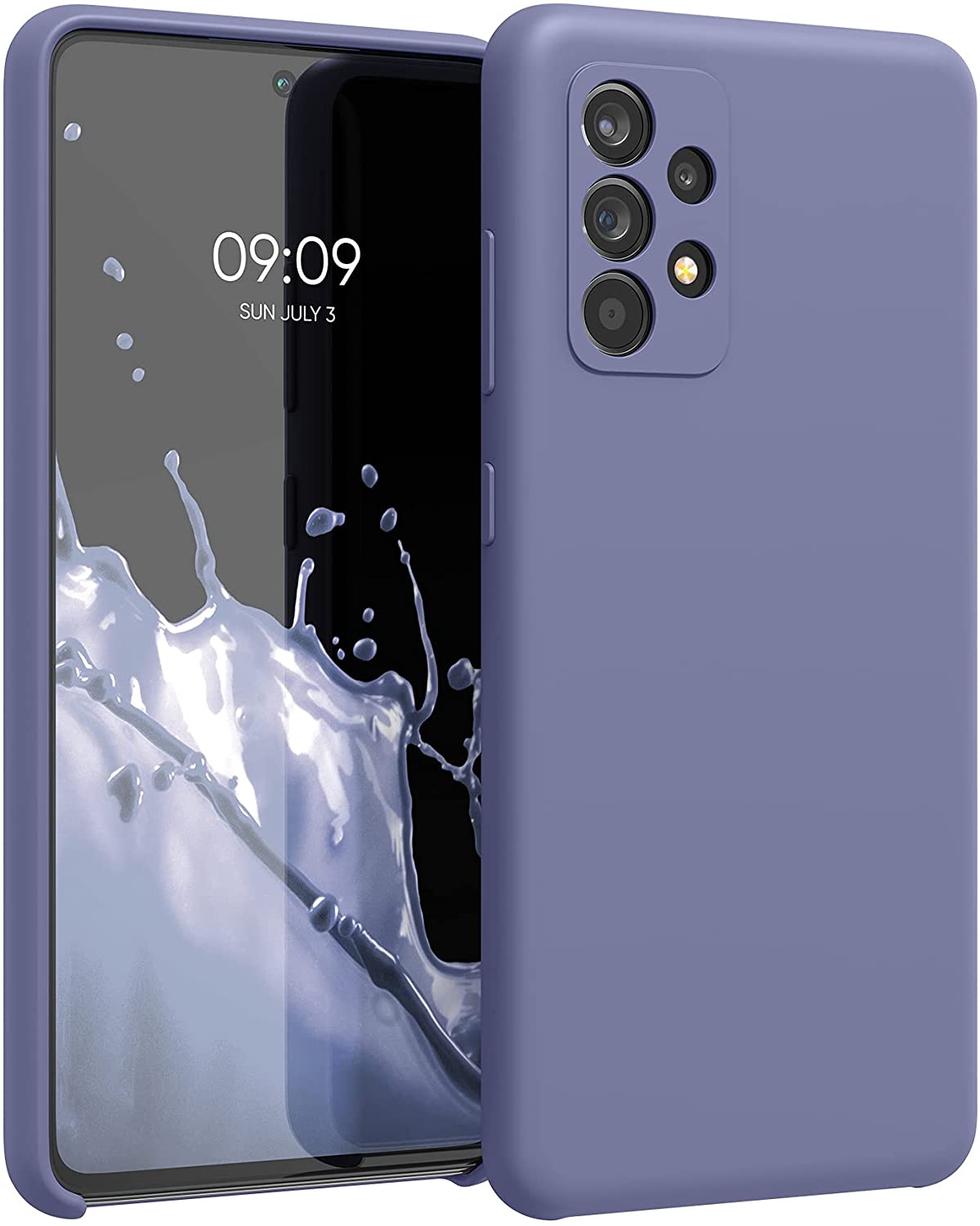 KW Samsung Galaxy A52 / A52 5G / A52s 5G Θήκη Σιλικόνης Rubber TPU - Lavender Grey - 54347.130