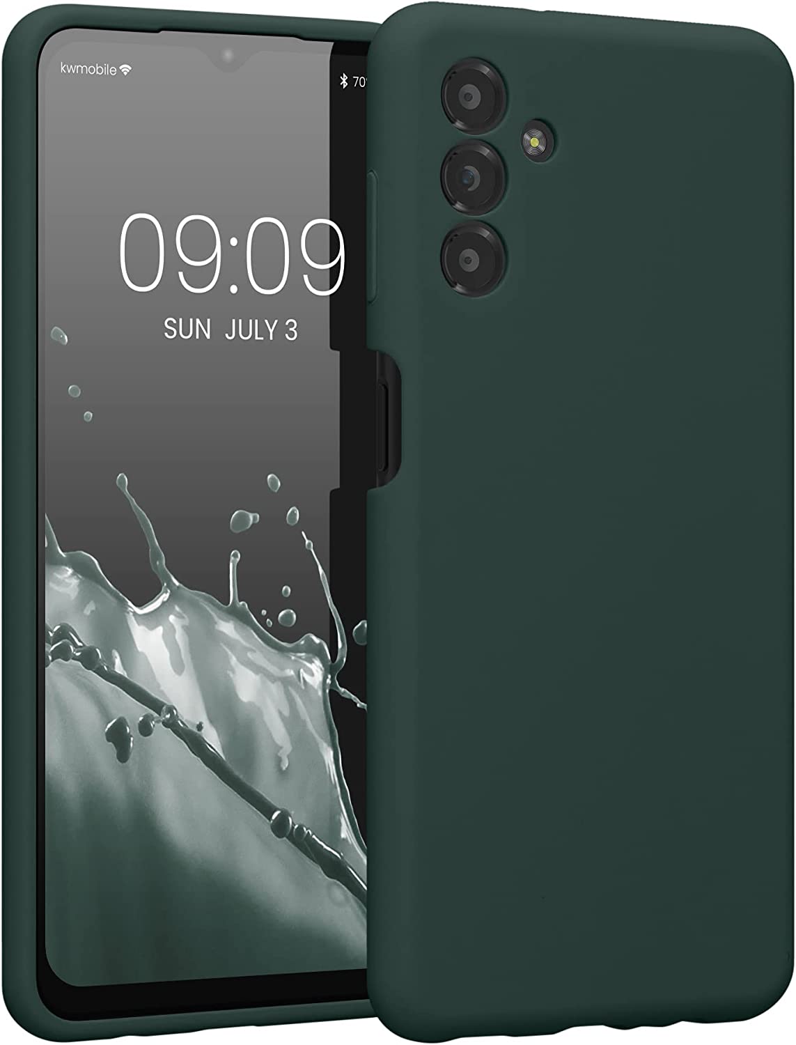 KW Samsung Galaxy A13 5G Θήκη Σιλικόνης Rubberized TPU - Moss Green - 59453.169