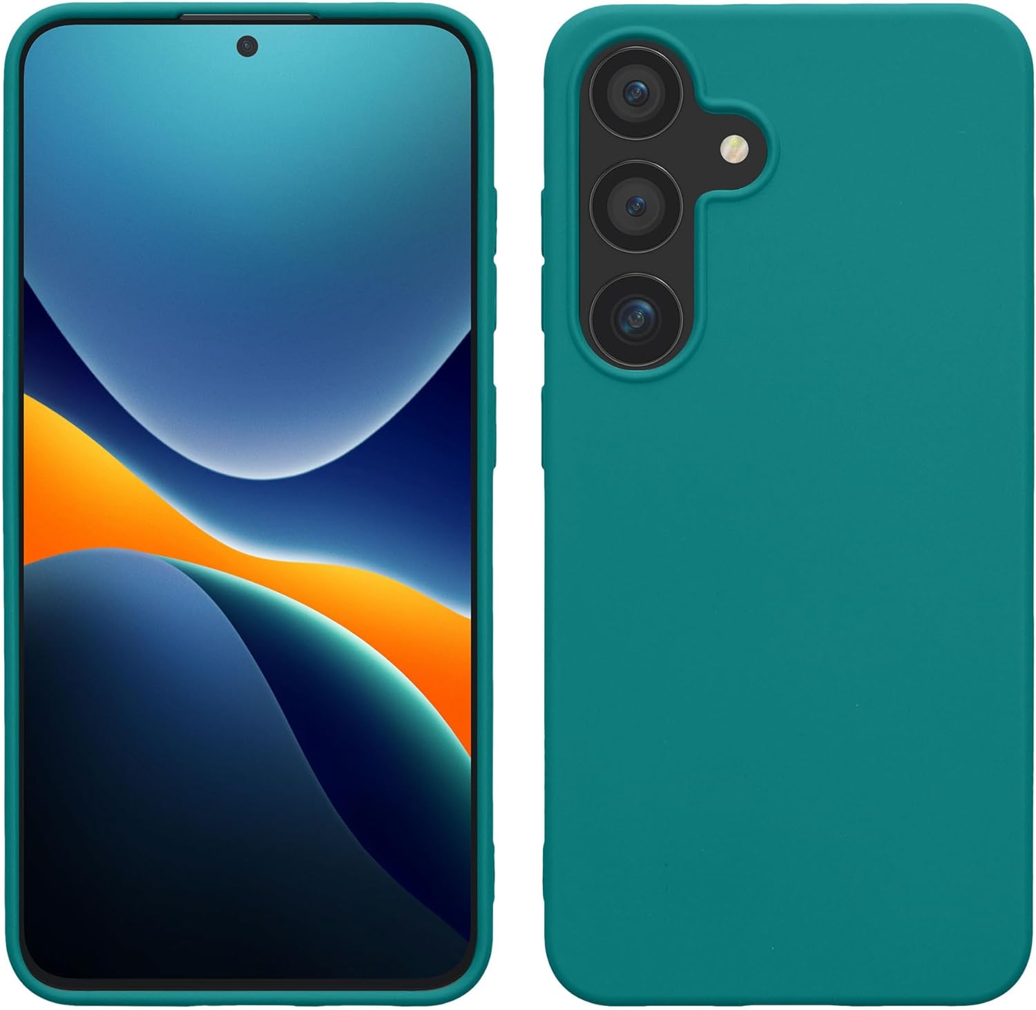 KW Samsung Galaxy S24 Θήκη Σιλικόνης TPU - Petrol Matte