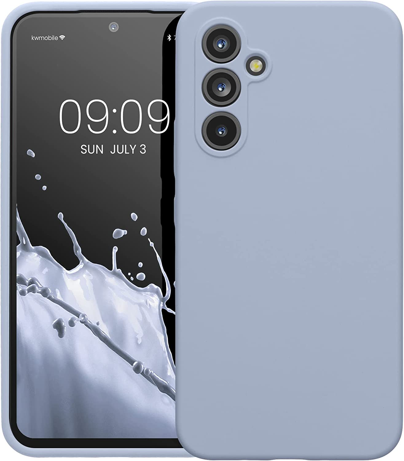 KW Samsung Galaxy A54 5G Θήκη Σιλικόνης Rubberized TPU - Light Blue - 60795.58