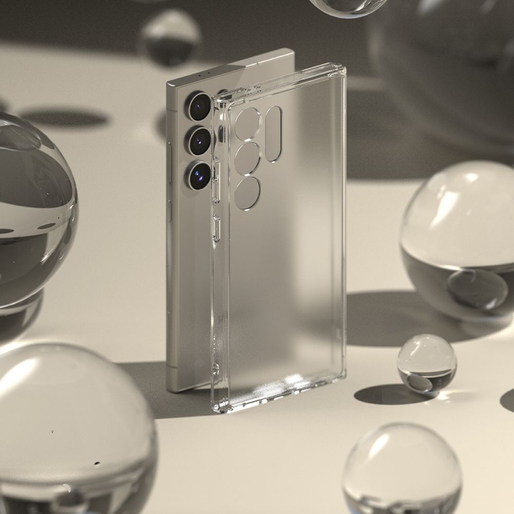 Ringke Samsung Galaxy S24 Ultra Fusion Σκληρή Θήκη με Πλαίσιο Σιλικόνης - Ματ Διάφανη