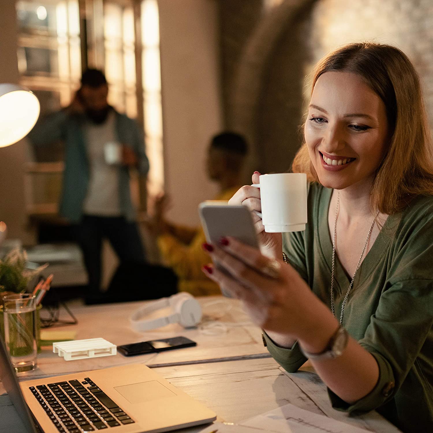 Relaxdays 6 Σουβέρ Παλέτες για Ποτήρια - Natural - 4052025280055