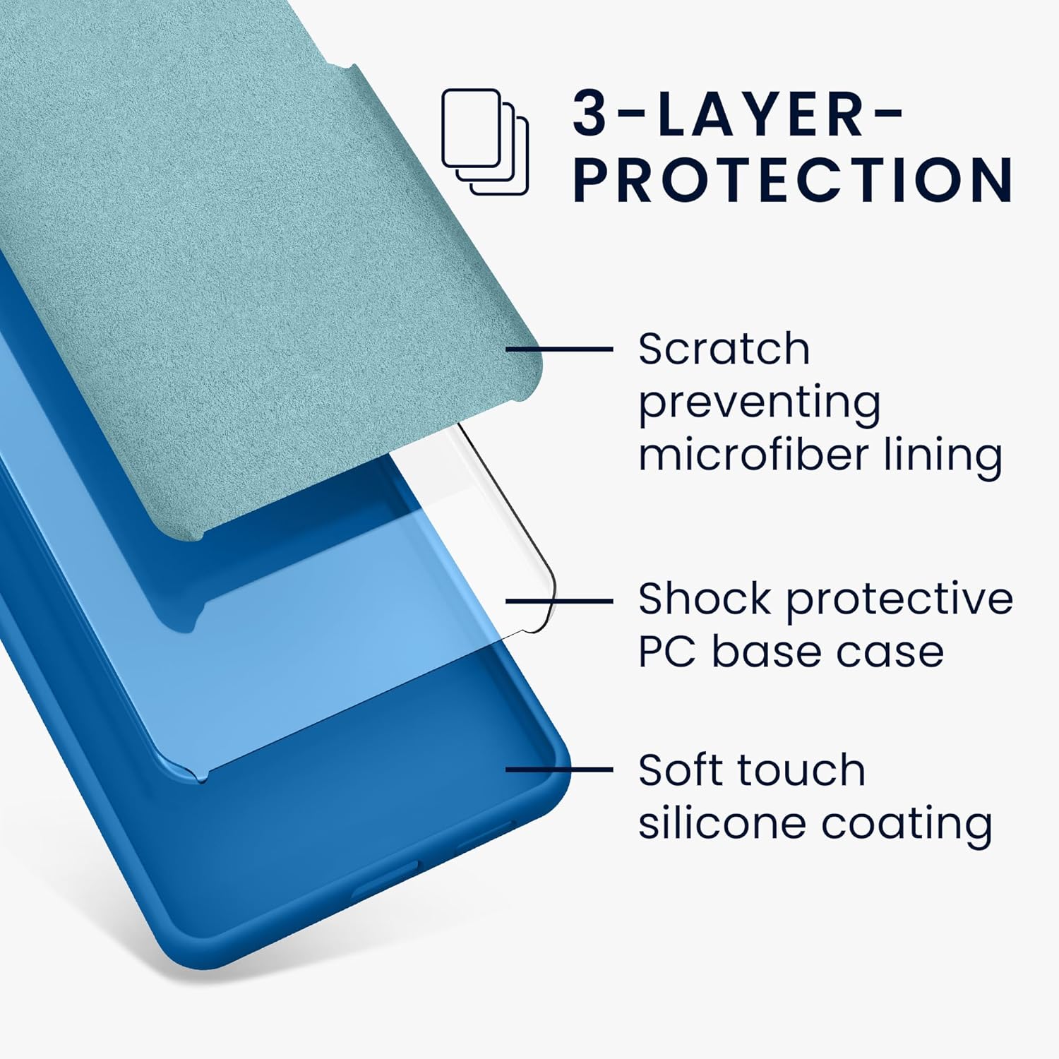 KW Samsung Galaxy A15 4G / A15 5G Θήκη Σιλικόνης Rubberized TPU - Blue Reef