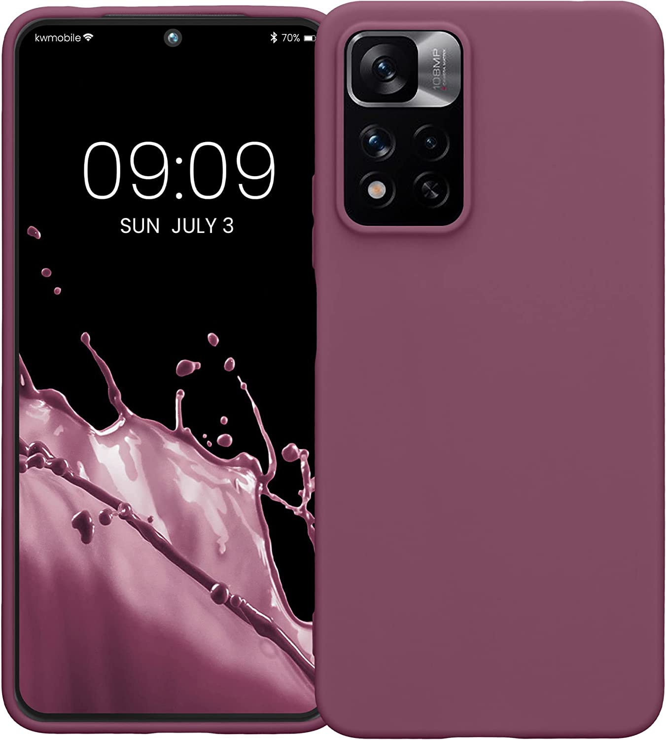 KW Xiaomi Redmi Note 11 Pro+ 5G Θήκη Σιλικόνης TPU - Bordeaux Purple - 58095.187