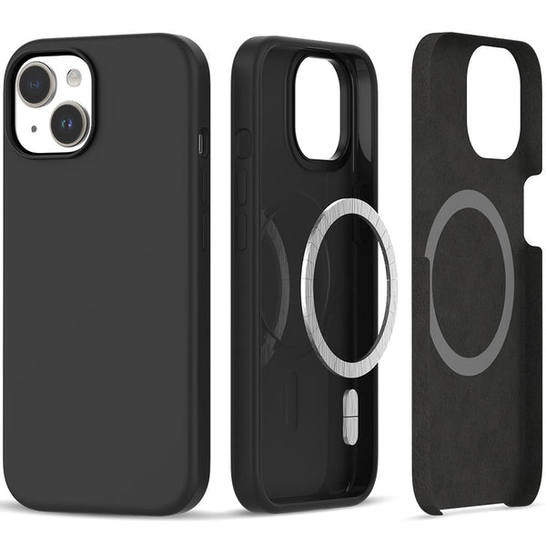 Tech - Protect iPhone 15 Plus Silicone Magsafe Θήκη Σιλικόνης TPU - Matte Black