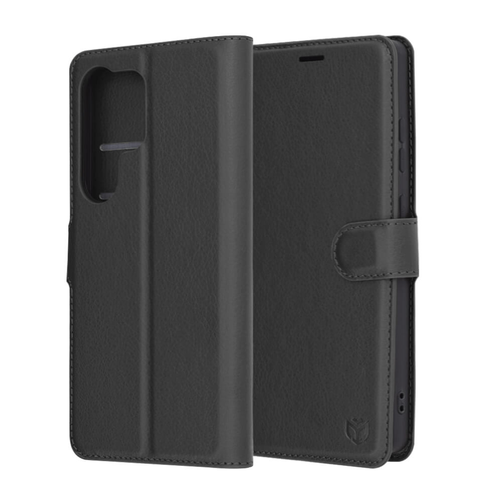 Techsuit Samsung Galaxy S25 Ultra - Leather Folio - Θήκη Πορτοφόλι από Δερματίνη με Stand - Black