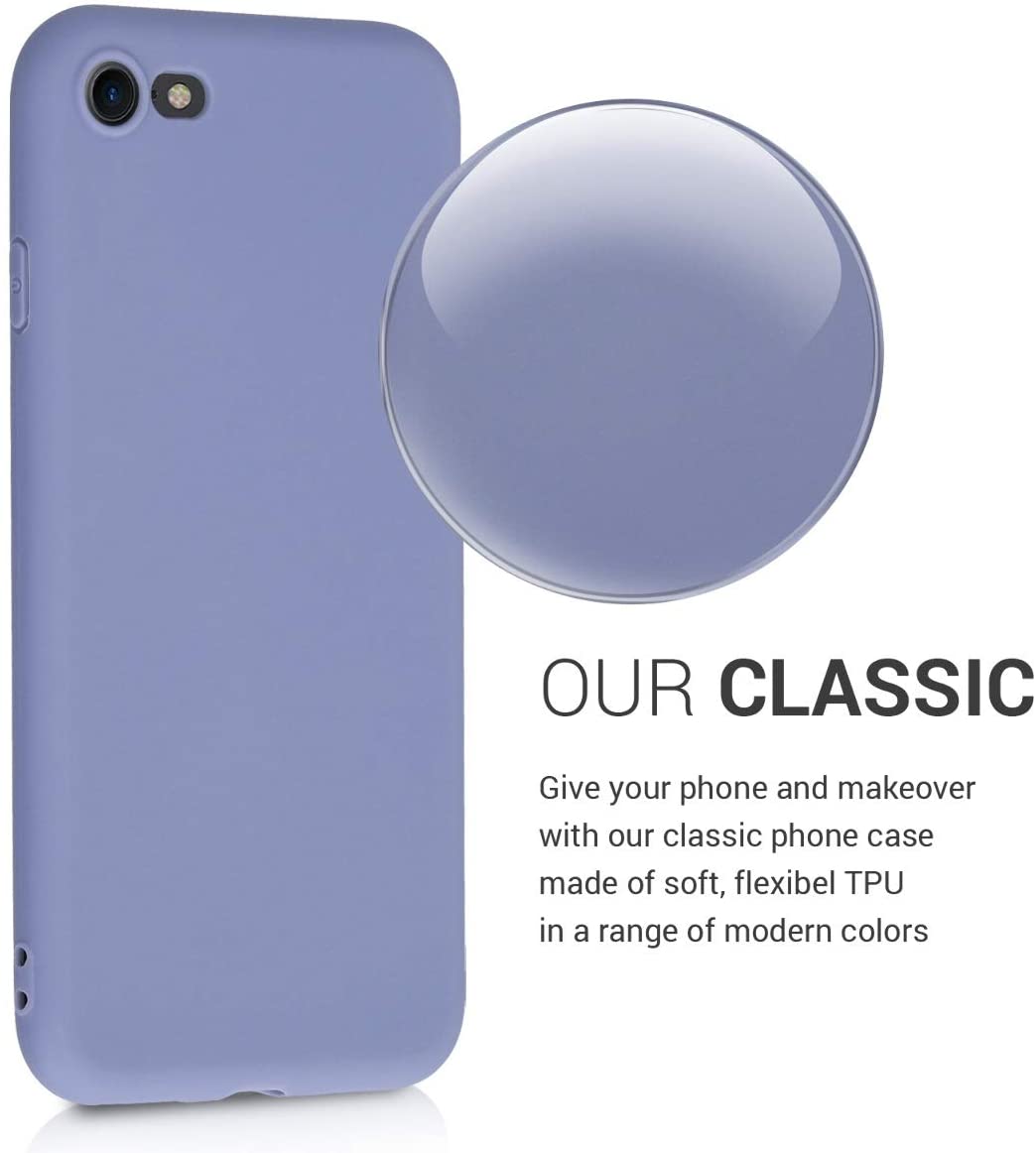 KW iPhone SE 2022 / SE 2020 / 7 / 8 Θήκη Σιλικόνης TPU - Lavender Grey Matte - 39458.136
