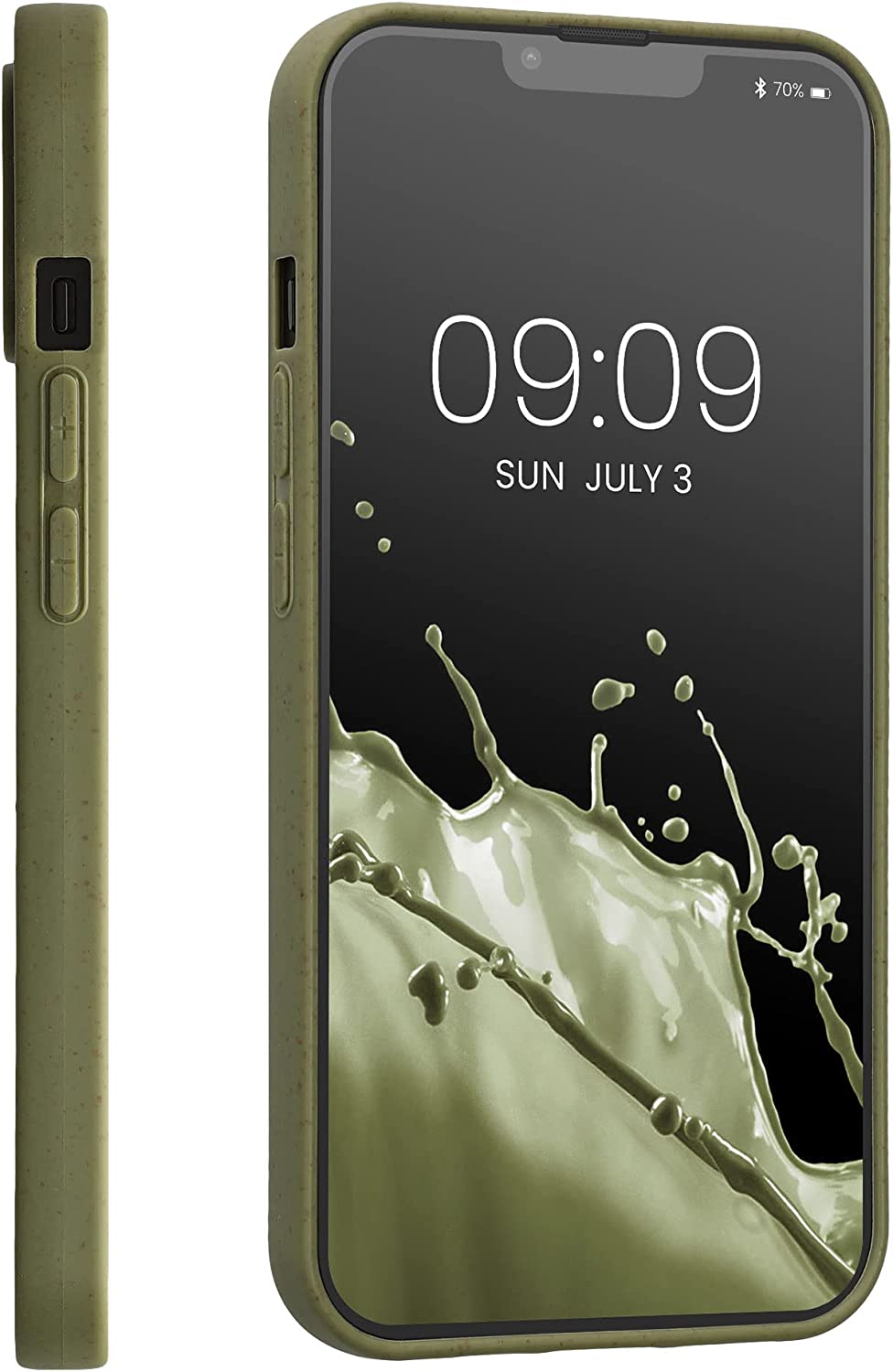 Kalibri iPhone 14 Θήκη Σιλικόνης TPU με Ανακυκλώσιμο και Βιοδιασπώμενο Υλικό - Olive Green - 59217.107