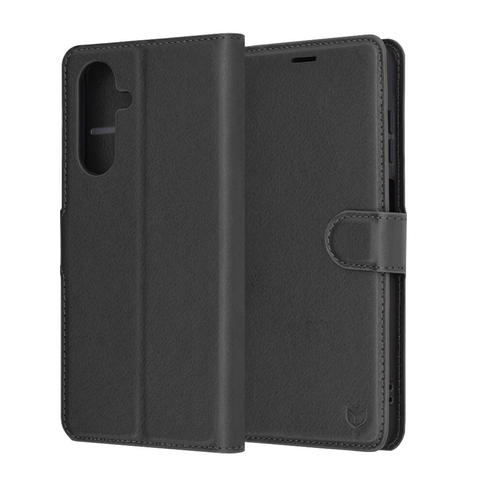 Techsuit Samsung Galaxy A26 5G - Leather Folio - Θήκη Πορτοφόλι από Δερματίνη με Stand - Black