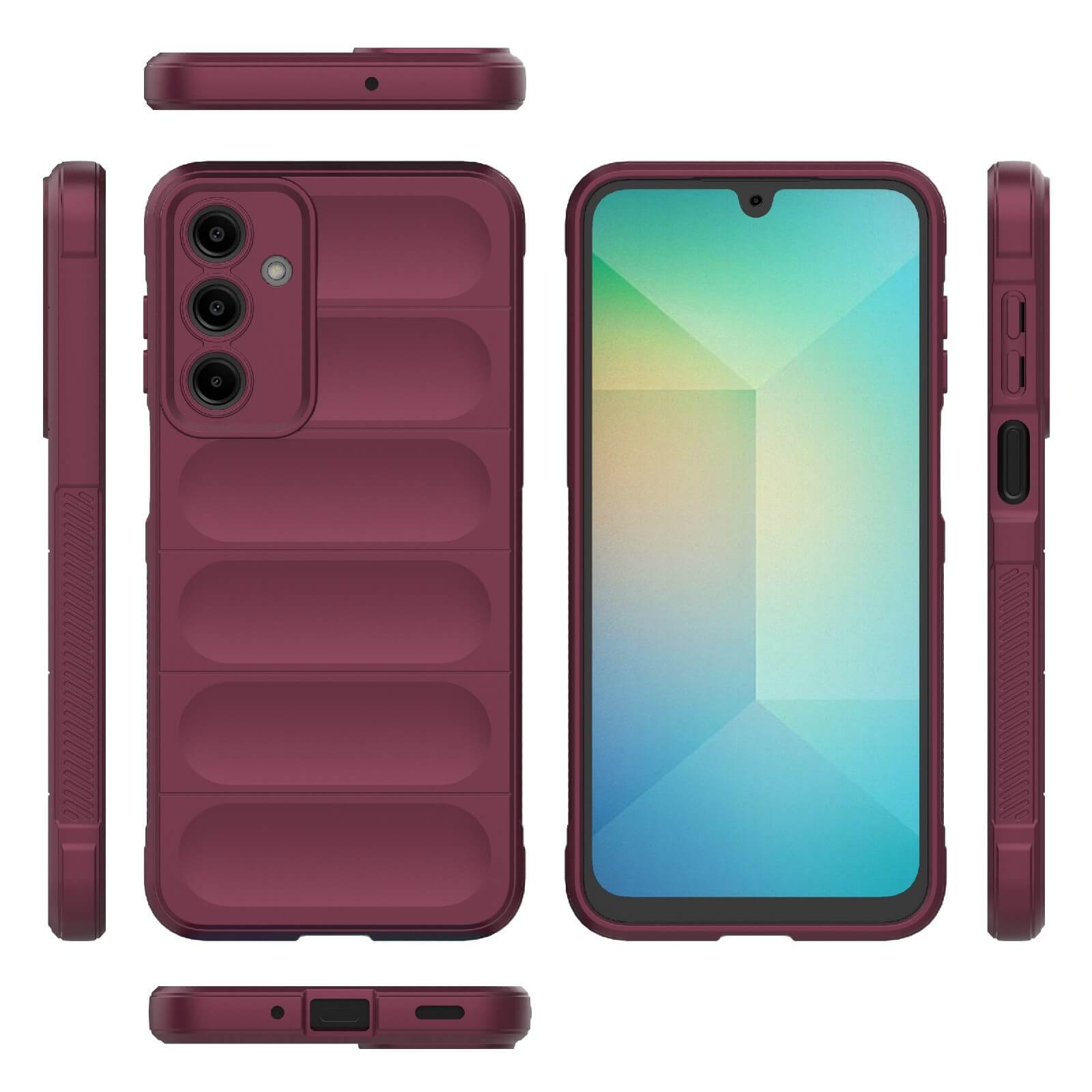 Techsuit Samsung Galaxy A16 4G / A16 5G Magic Shield Θήκη Σιλικόνης TPU - Bordeaux