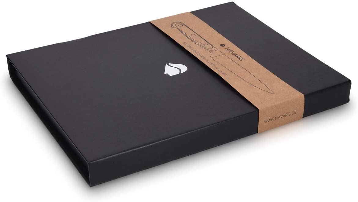 Navaris Σετ με 6 Τεμάχια Μαχαιριών με Ξύλινη Λαβή - Brown - 48114.01.06